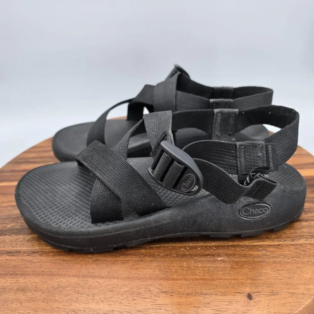 Chaco ZCloud Sandals Mens 8 Black Classic Strappy Adjustable Sport Outdoor